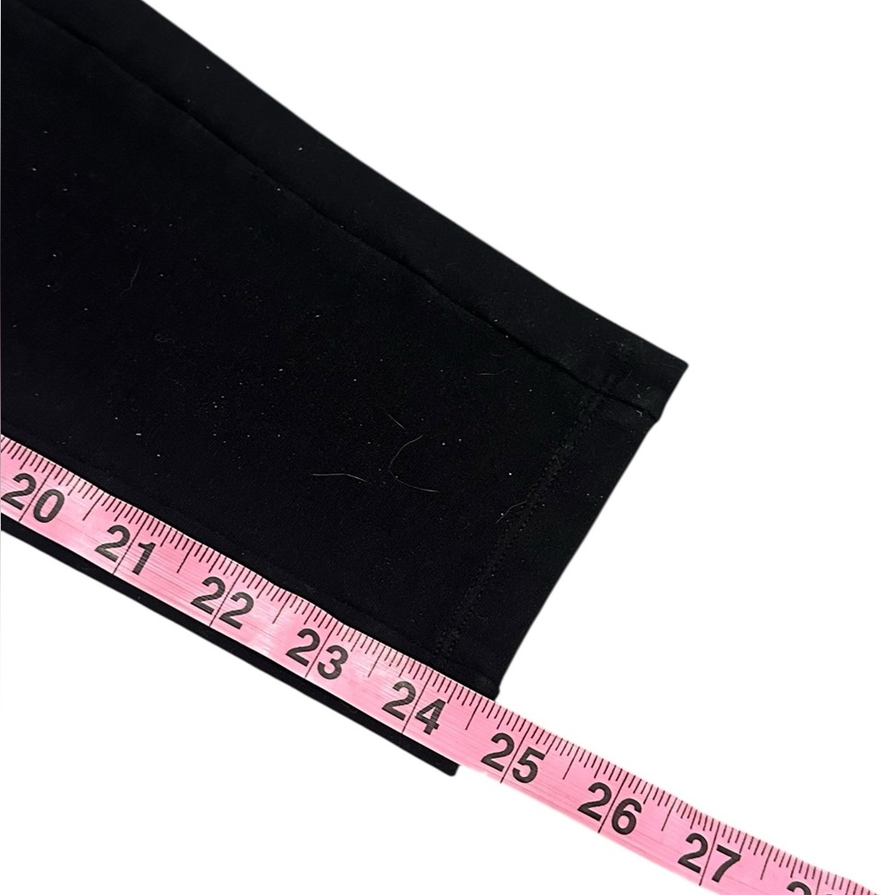Loft Black Ponte Stretch Pull On Straight Ankle Pants - Size Large - Picture 12 of 15